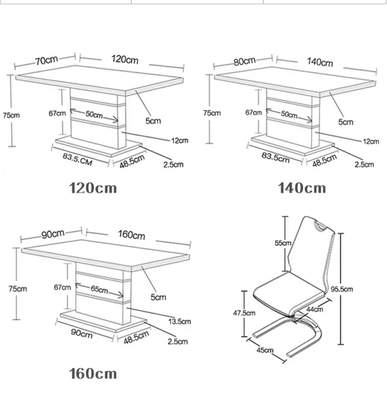 Nordic Dining Table & 6 Chairs