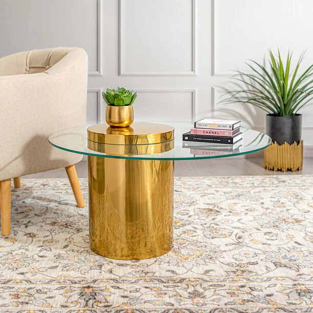 Stainless Steel Table with glass top