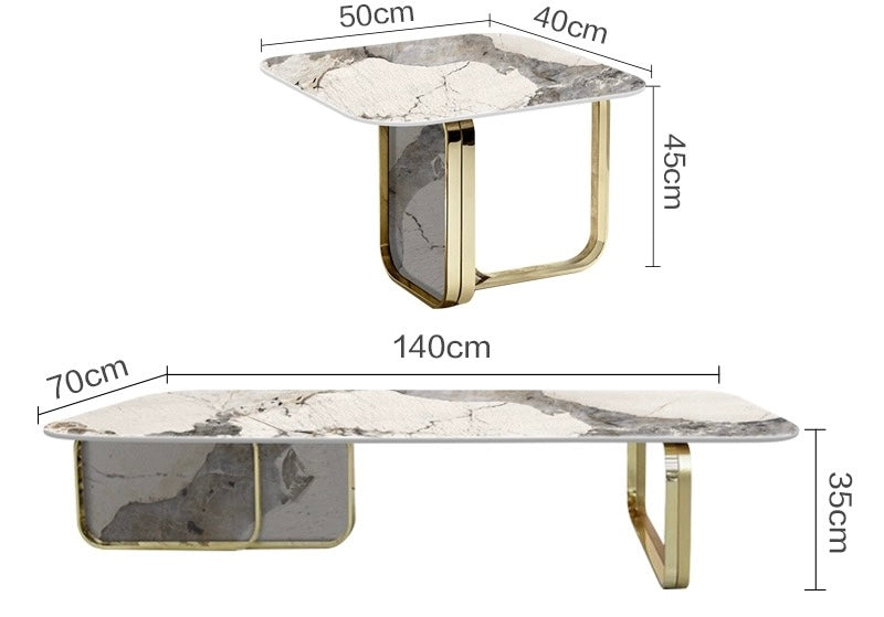 Luxe coffee table set