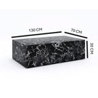 Black Modern Simple Sintered Stone Marble Coffee Table
