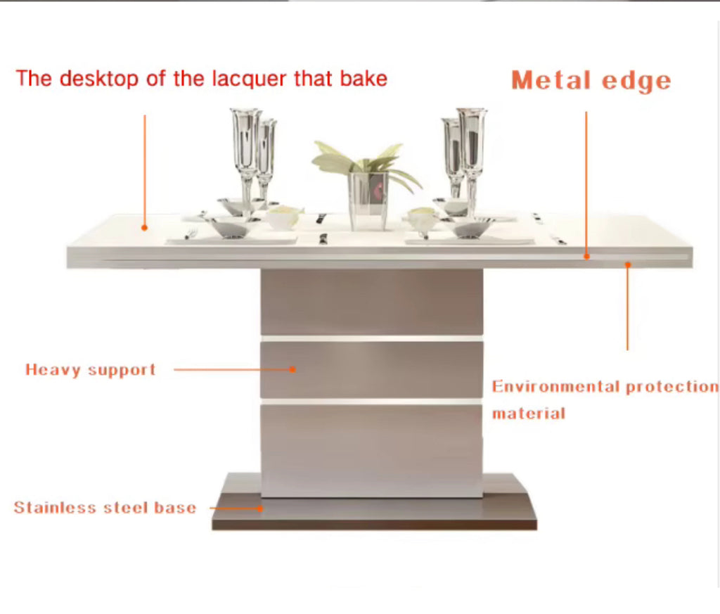 Nordic Dining Table & 6 Chairs