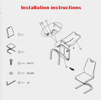 Nordic Dining Table & 6 Chairs
