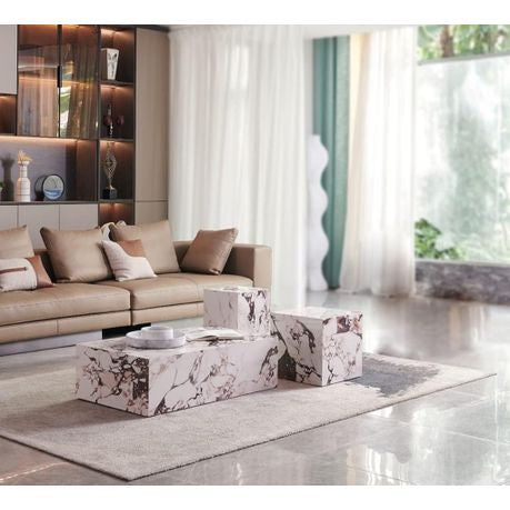 Modern Simple Sintered Stone Marble Coffee Table