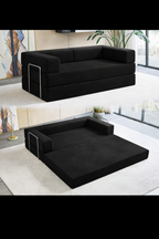 Black - Convertible Compressed Sleeper Couch