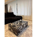 Black Modern Simple Sintered Stone Marble Coffee Table