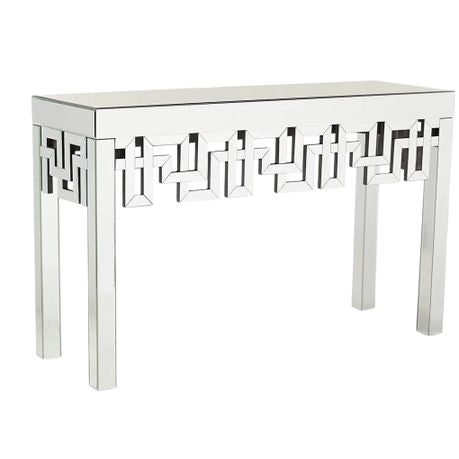 Geometry Silver Mirror Console