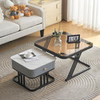 White Square Nesting Coffee Table