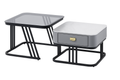 Grey Square Nesting Coffee Table