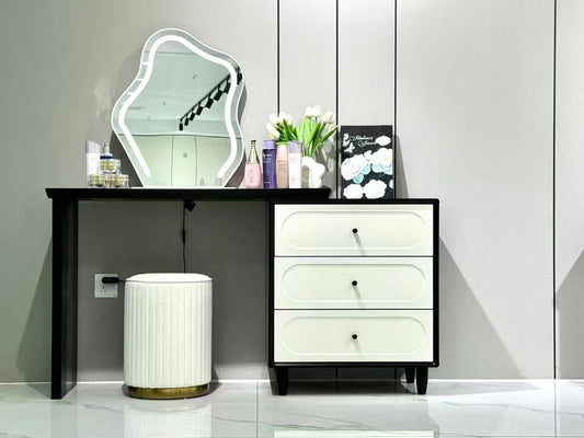 Black & White Vanity Desk