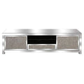 TV Stand Diamond Crushed TV Stand Soft Close Doors Crystal Mirror