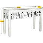 Geometry Silver Mirror Console
