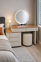 Wooden Top Make-up Vanity