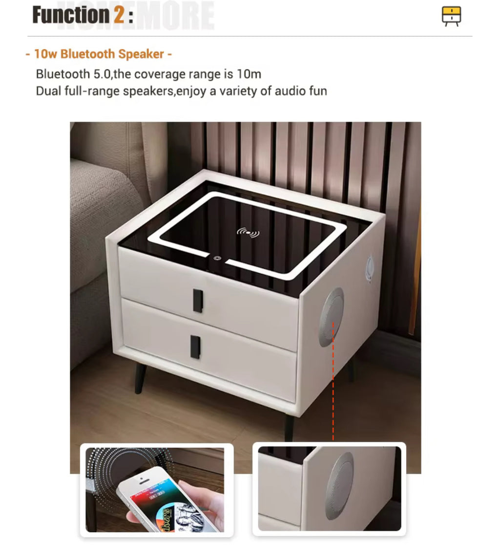 White Smart Sidetable
