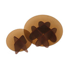 Rustic Cocktail Coffee Table - Tempered Glass-Top for Small Spaces - JM2